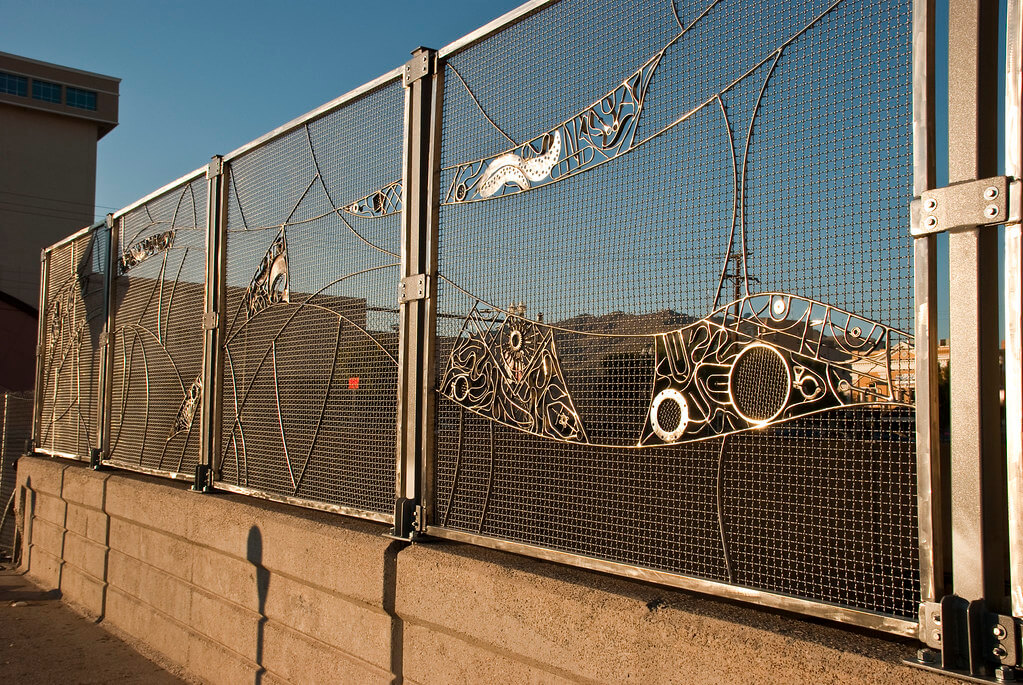 Stainless Steel Art fencing over Bataan Railway bridge